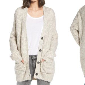 Nordstrom Oversized Waffle Stitch Cardigan